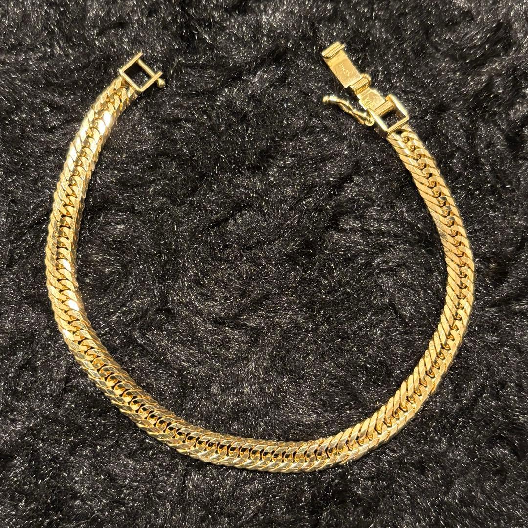 新品　k18 12面トリプル　11g 17cm喜平　ブレスレット