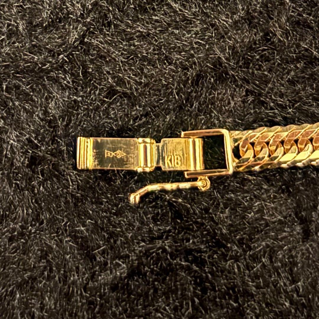 新品　k18 12面トリプル　11g 17cm喜平　ブレスレット