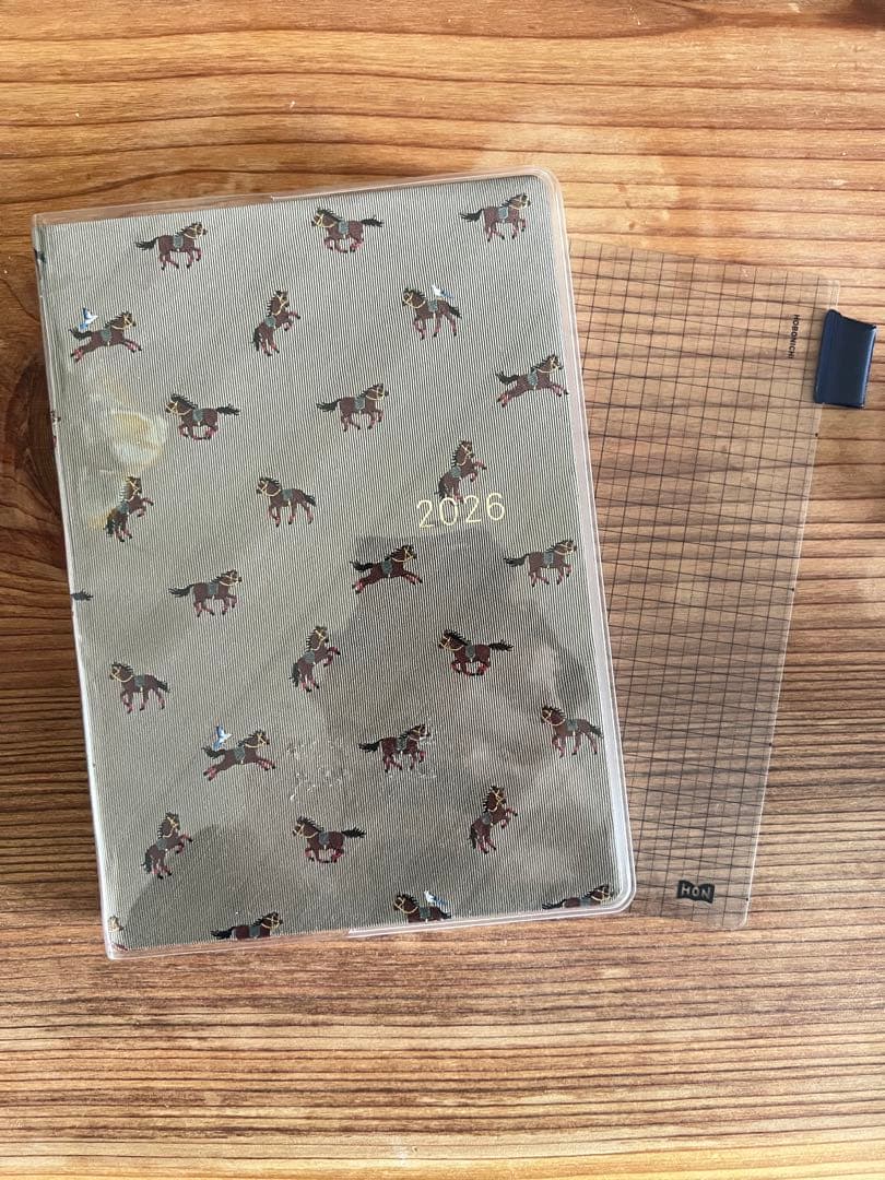 ②ほぼ日☆手帳☆HON☆2026☆A5サイズ☆駆ける馬☆