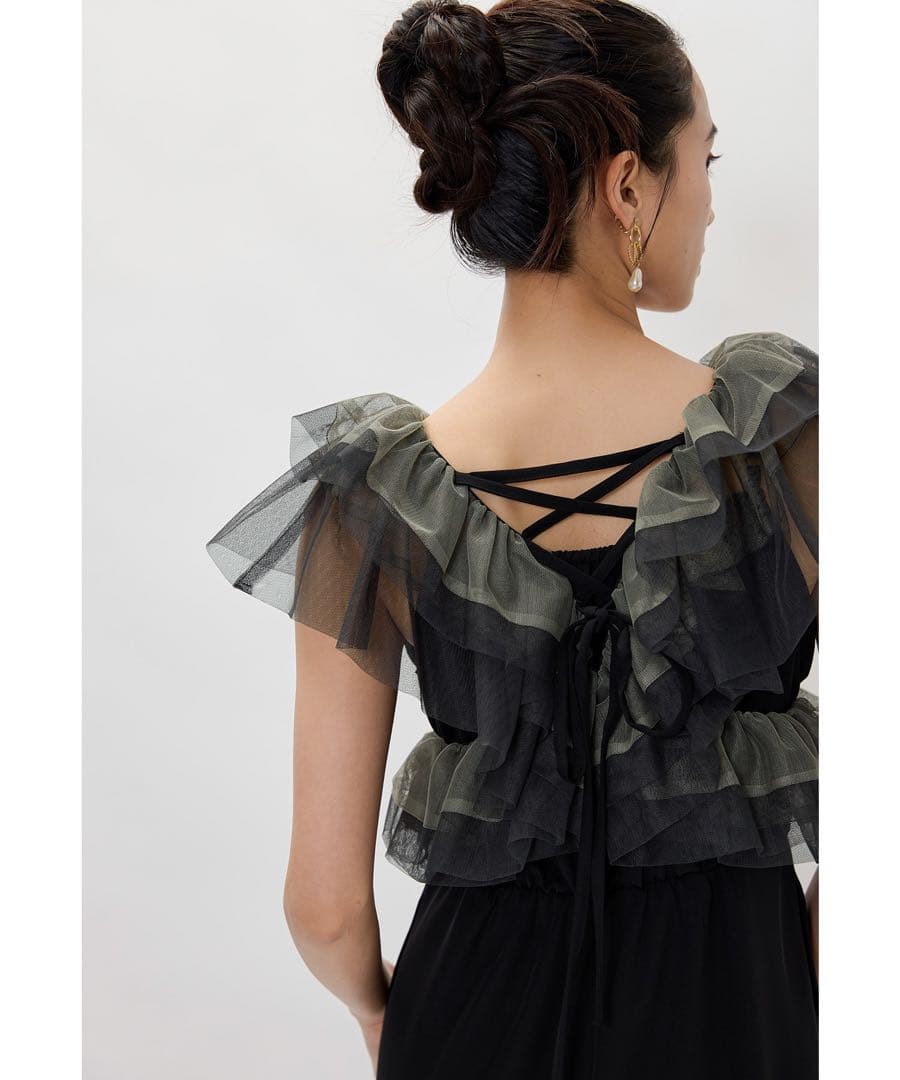 【新品】フリルオールインワンパンツ 2点セットボレロ パンツドレス 結婚式