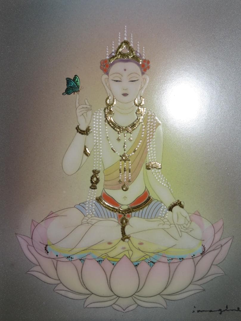 ◆　草場一壽　「大調和」（仮題）　ダライ・ラマ　陶彩画　原画　価格応談します　◆