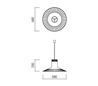 IDÉEラタン LILIUM LAMP L