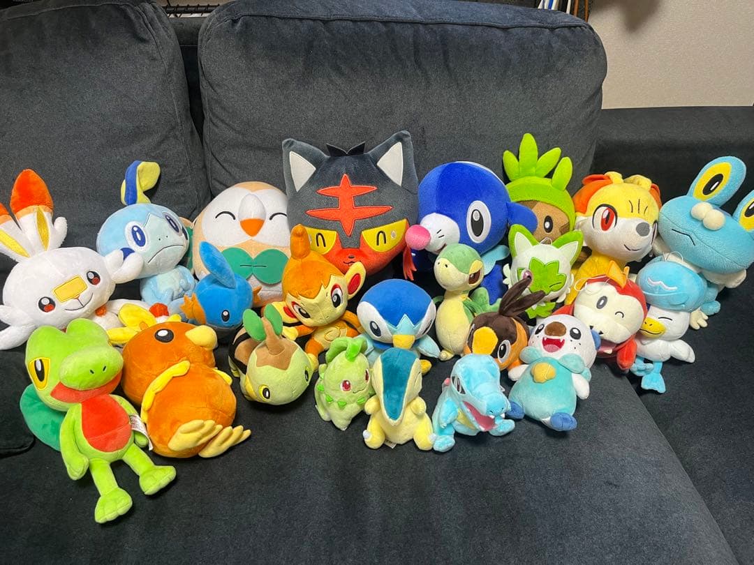 ポケモン 御三家(第2世代〜第9世代)ぬいぐるみ セット