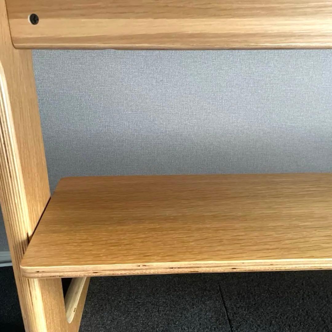 【完成形】無印良品 リビングでもダイニングでもつかえるテーブル　オーク材