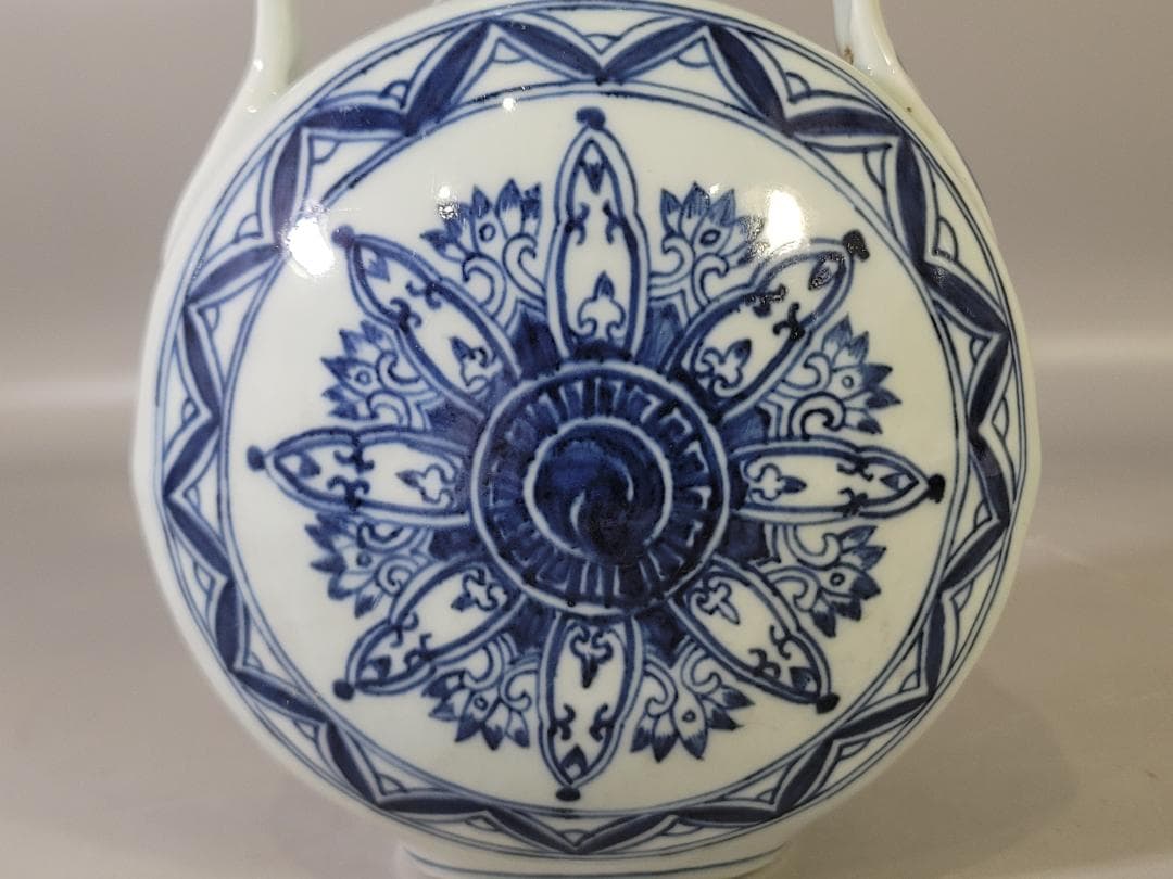 中国 染付 瓶 DT734