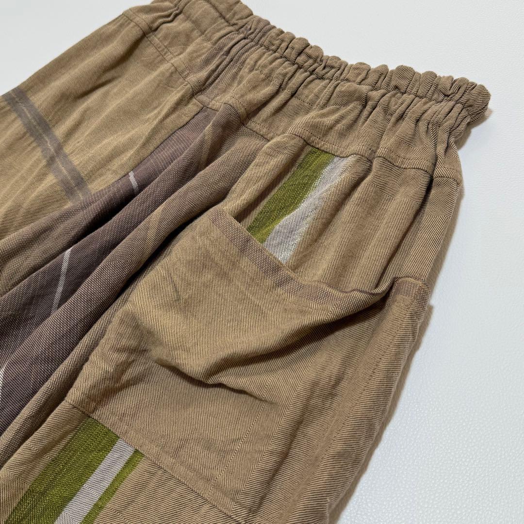 タマキニイメ サルエルパンツ タルンパンツ 日本製 コットン ベージュ系