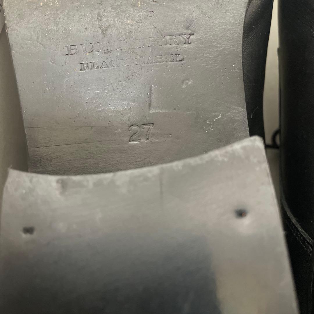バーバリー　ブラックレーベル　牛革　革靴