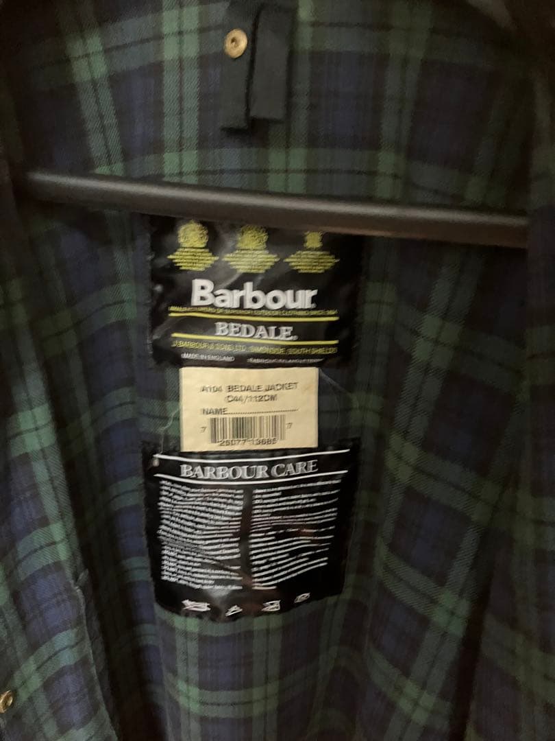 barbour ブラック