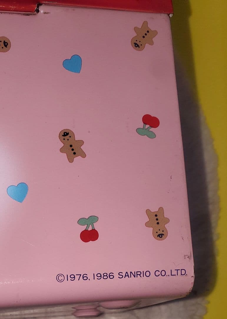 1986年製◆サンリオ◆ハローキティ◆ブリキBOX トランク◆ユニ・チャーム