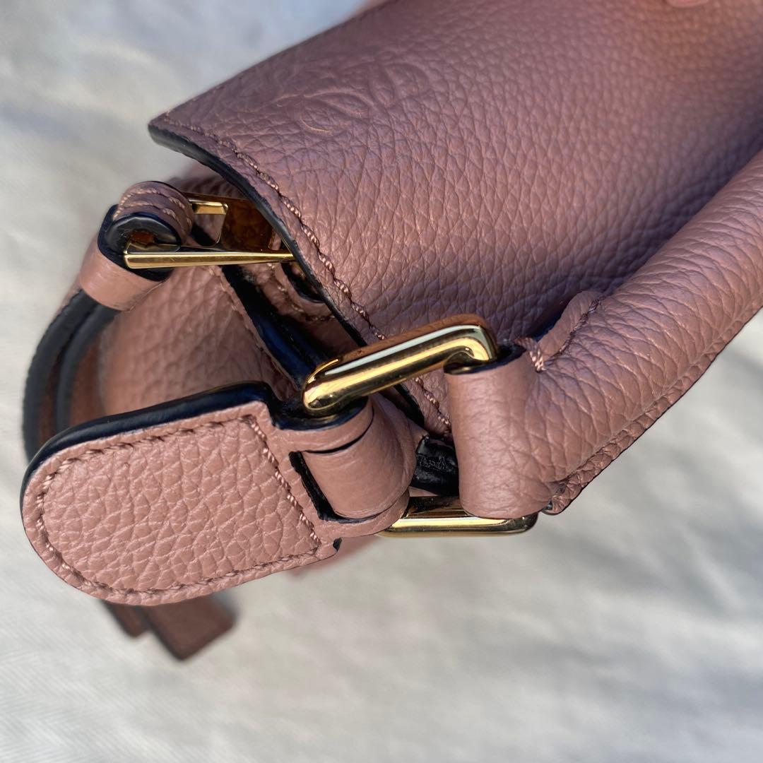 【最終値下げ】　ロエベ　パズルバッグ　ミニ　ダークブラッシュ　ストラップ欠品