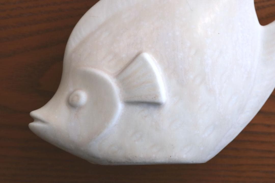 Gunnar Nylund グンナーニールンド 魚 オブジェ 白 58428