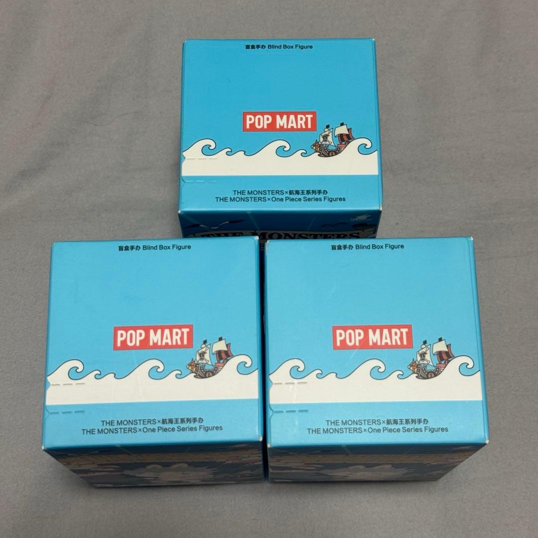 【海外限定】POPMART ワンピース LABUBU フィギュア 3個セット