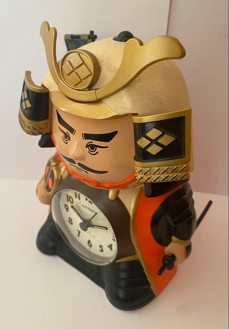 シチズン 信玄くん 目覚まし時計 おしゃべり 完品 動作品 当時物 昭和