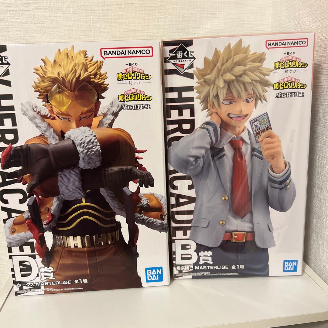 僕のヒーローアカデミア 一番くじ 紡ぐ力 B賞 爆豪 D賞 ホークス