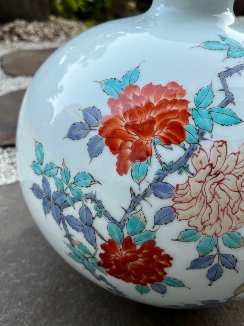 有田焼　花瓶　壺　絵付　アンティーク