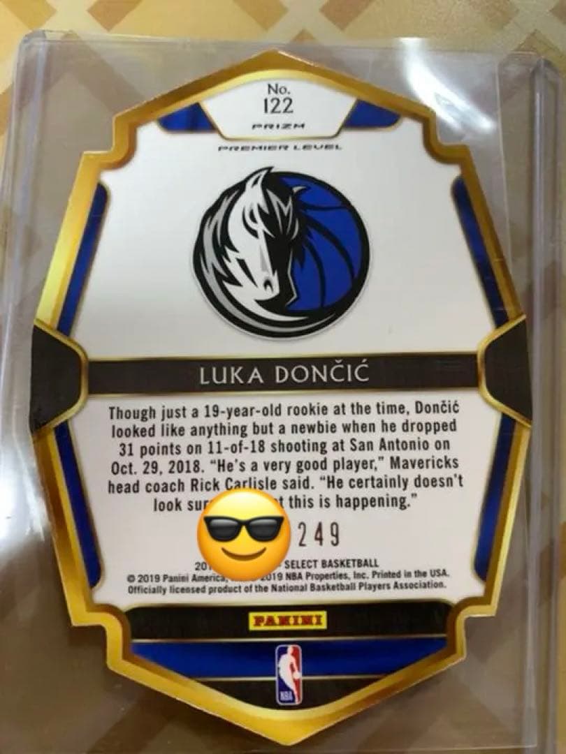 その他 NBA LUKA DONCIC RC Die Cut Blue Prizm