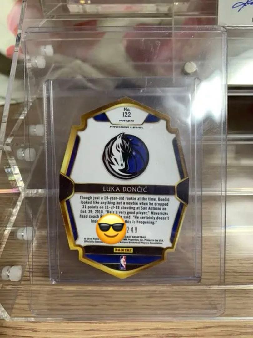 その他 NBA LUKA DONCIC RC Die Cut Blue Prizm