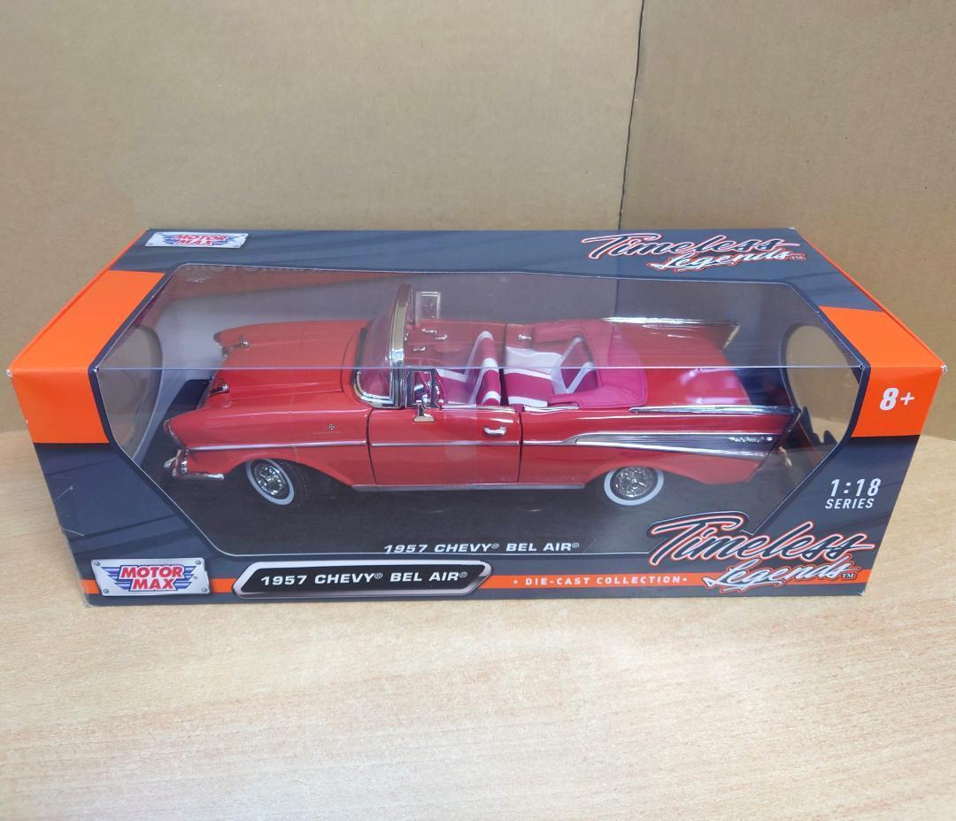 1/18 シボレーベルエアコンバーチブル レッド 1957 Chevy MM製
