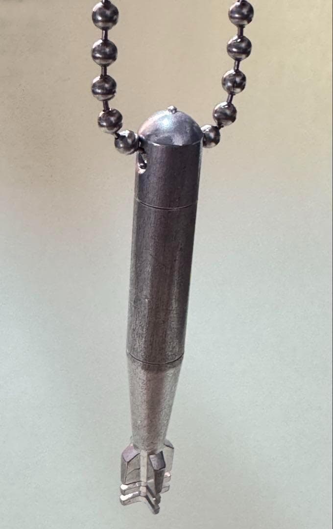米軍 実物 SWEET HEART JEWELRY ネックレス シルバー魚雷 米軍 実物