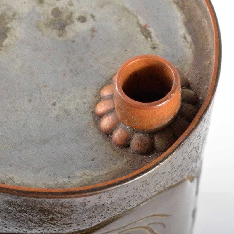 中国 古銅 刻象文 酒燗器 ちろり 酒瓶 M R4707