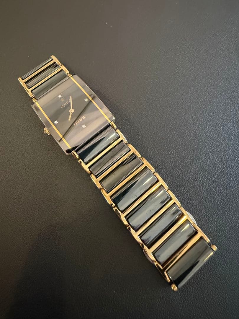 RADO ラドー Jubilé 腕時計 電池交換済 コマ付き ダイヤ セラミック