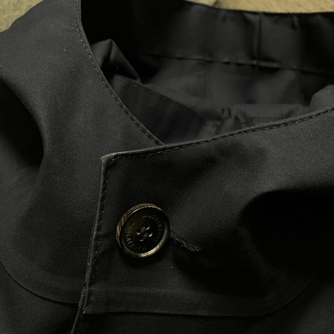 Macintosh ゴム引きフーデットコートネイビー