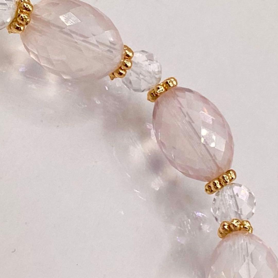 天然石★ブレスレット ストロベリークォーツ ♪ 383