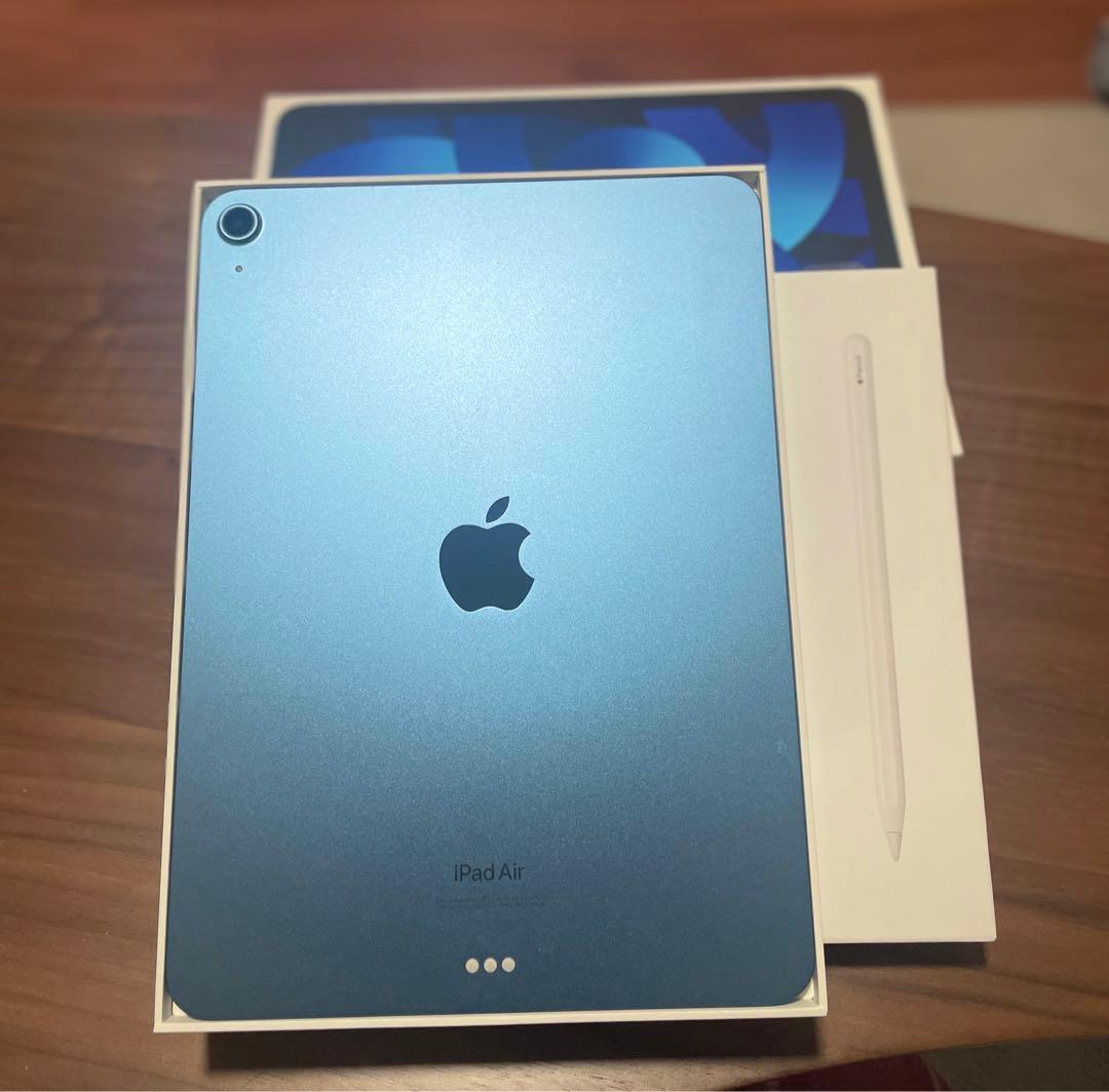 iPadAir Wi-Fi 64GB 第5世代(ブルー)＋ApplePencil Apple Pencil付き