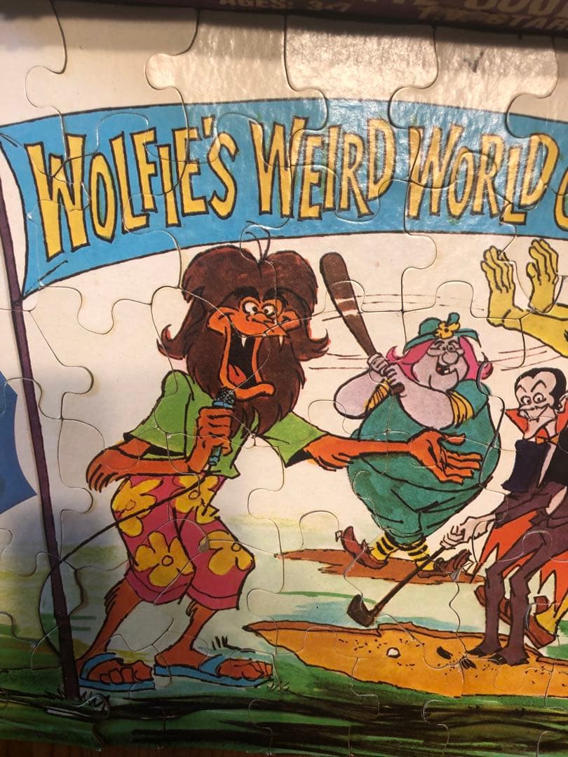 ホラーモンスター70s 幽霊城のドボチョン一家ビンテージジグゾーパズル