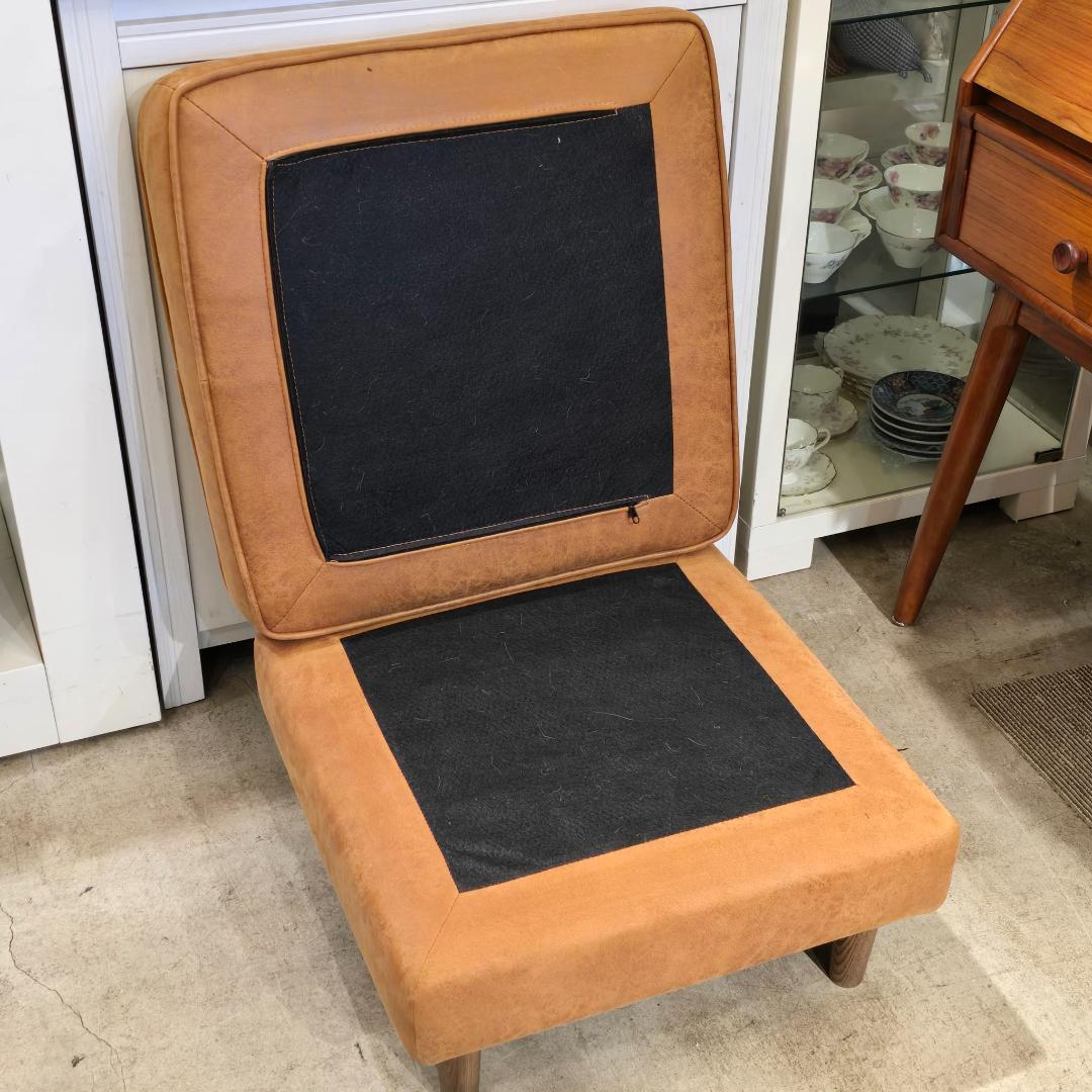 i♡ 関家具 オットマン キャメル レザーテックス