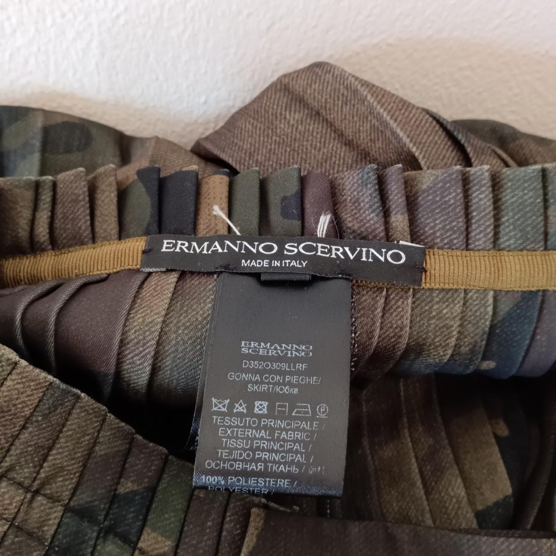 ERMANNO SCERVINO カモフラ プリーツスカート　X4363