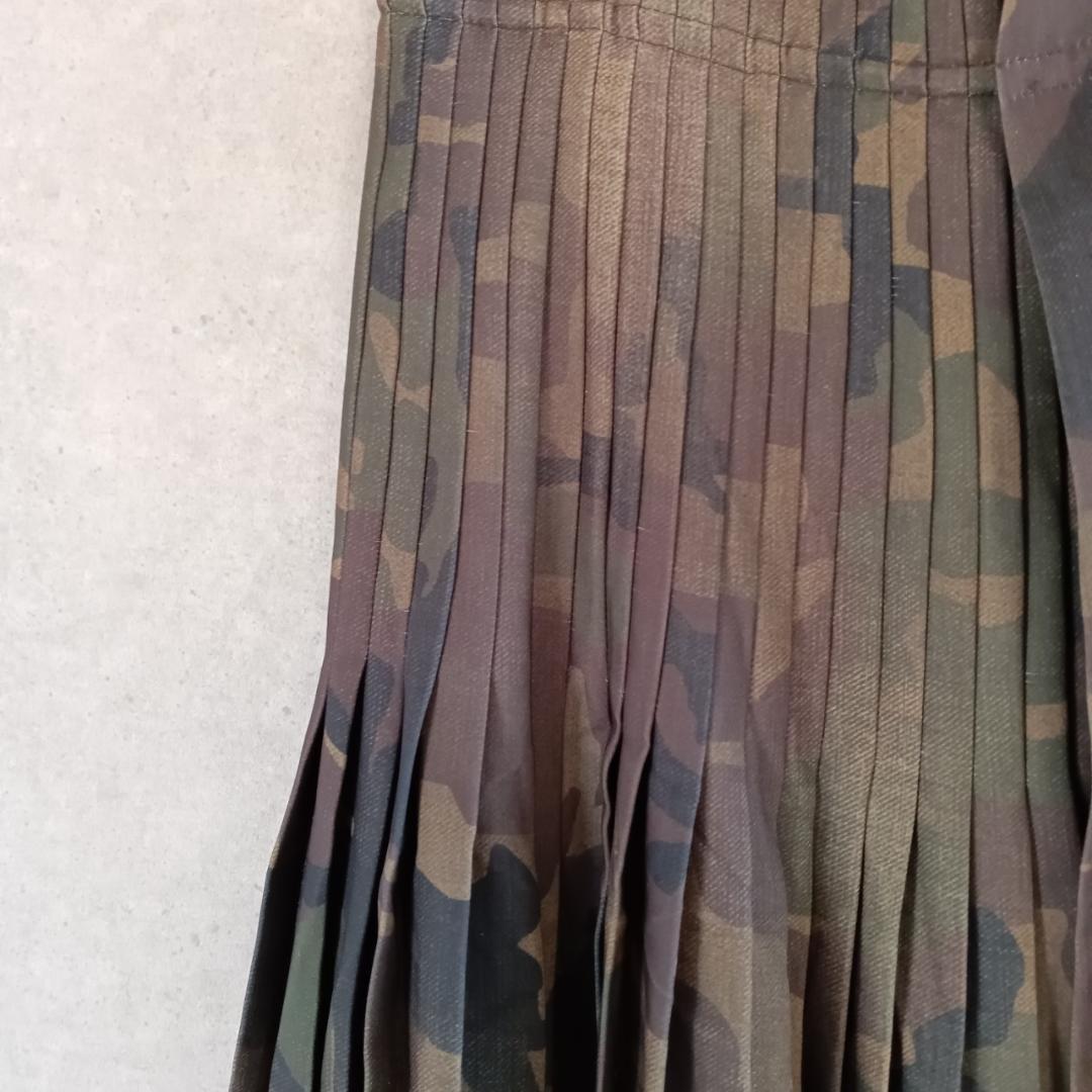 ERMANNO SCERVINO カモフラ プリーツスカート　X4363