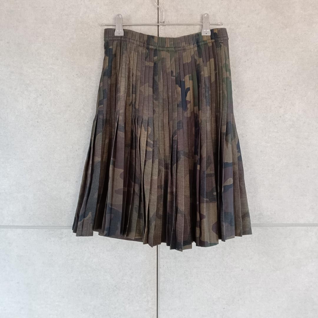 ERMANNO SCERVINO カモフラ プリーツスカート　X4363