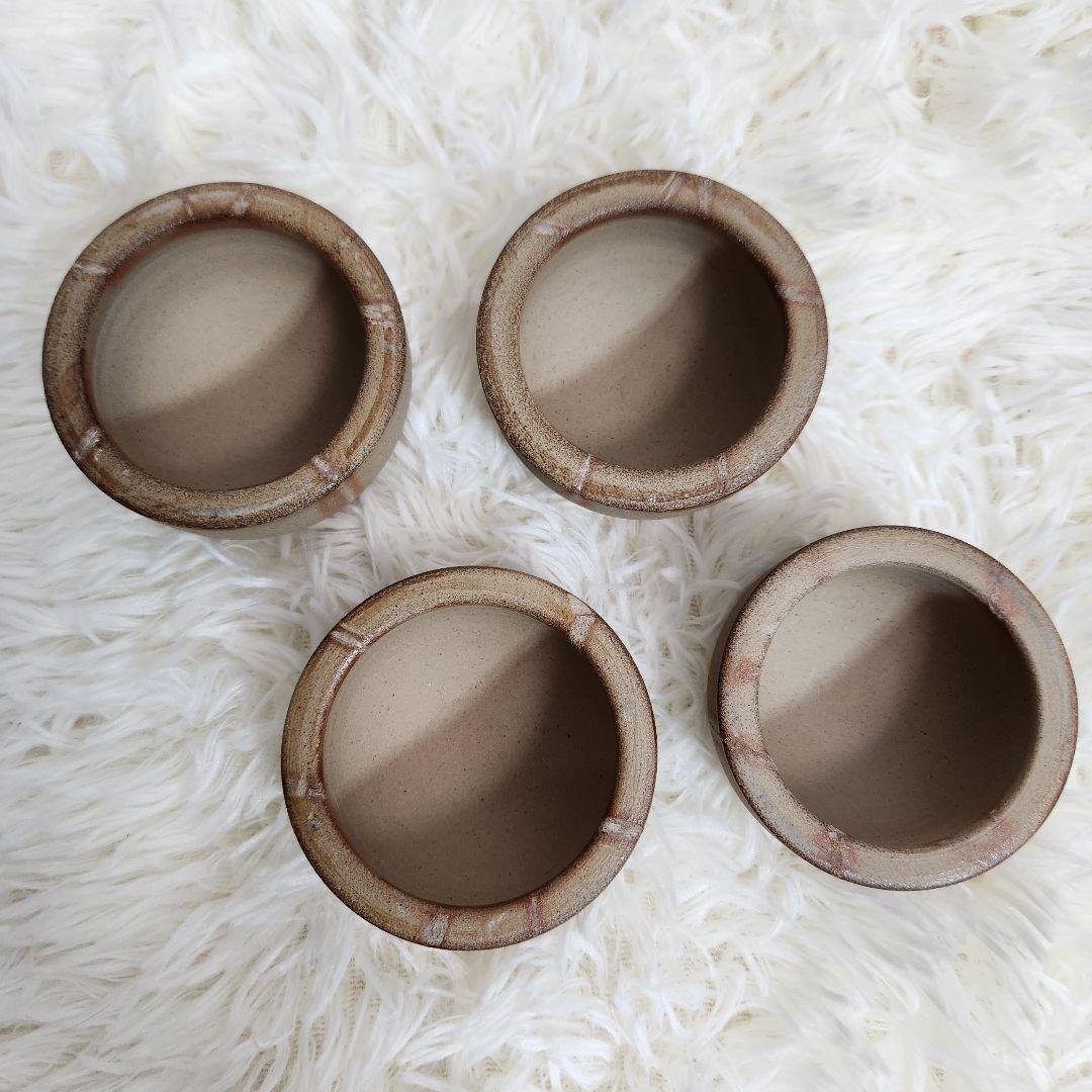 入手困難】長谷弘工業 備前焼 インシュレーター 緋襷（ヒダスキ）4個セット