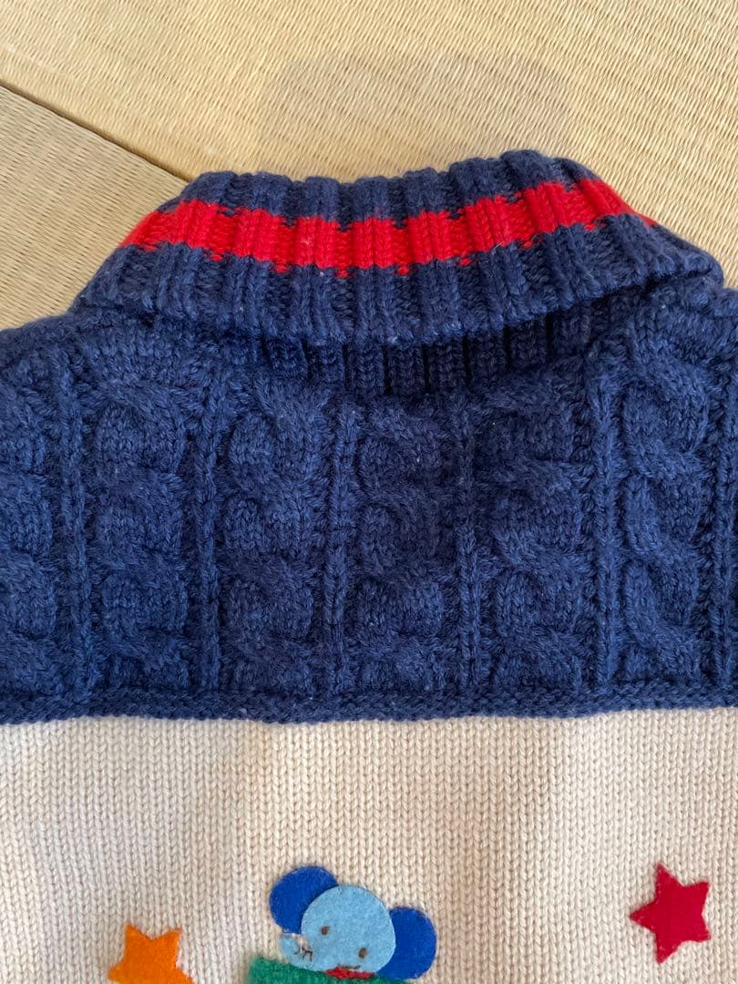 ミキハウス　ニットジャンパー　80