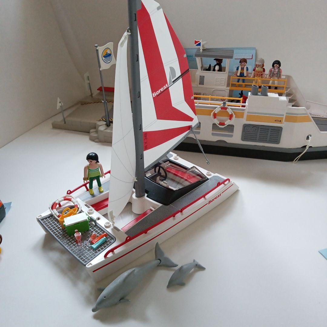 プレイモービル　カーフェリーセット