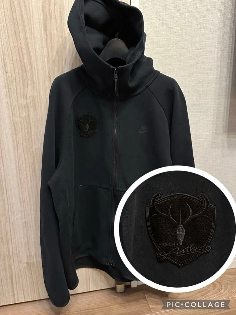 希少品鹿島アントラーズ 19 NIKE テックフリースフルジップフーディ