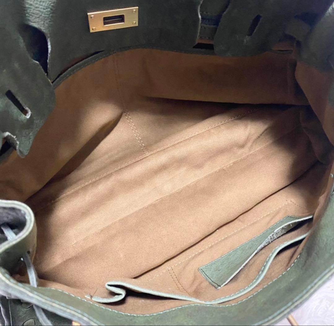 新品✨ DAKOTA ダコタ ハンドバッグ オーリオ ヌメ革 深緑 南京錠