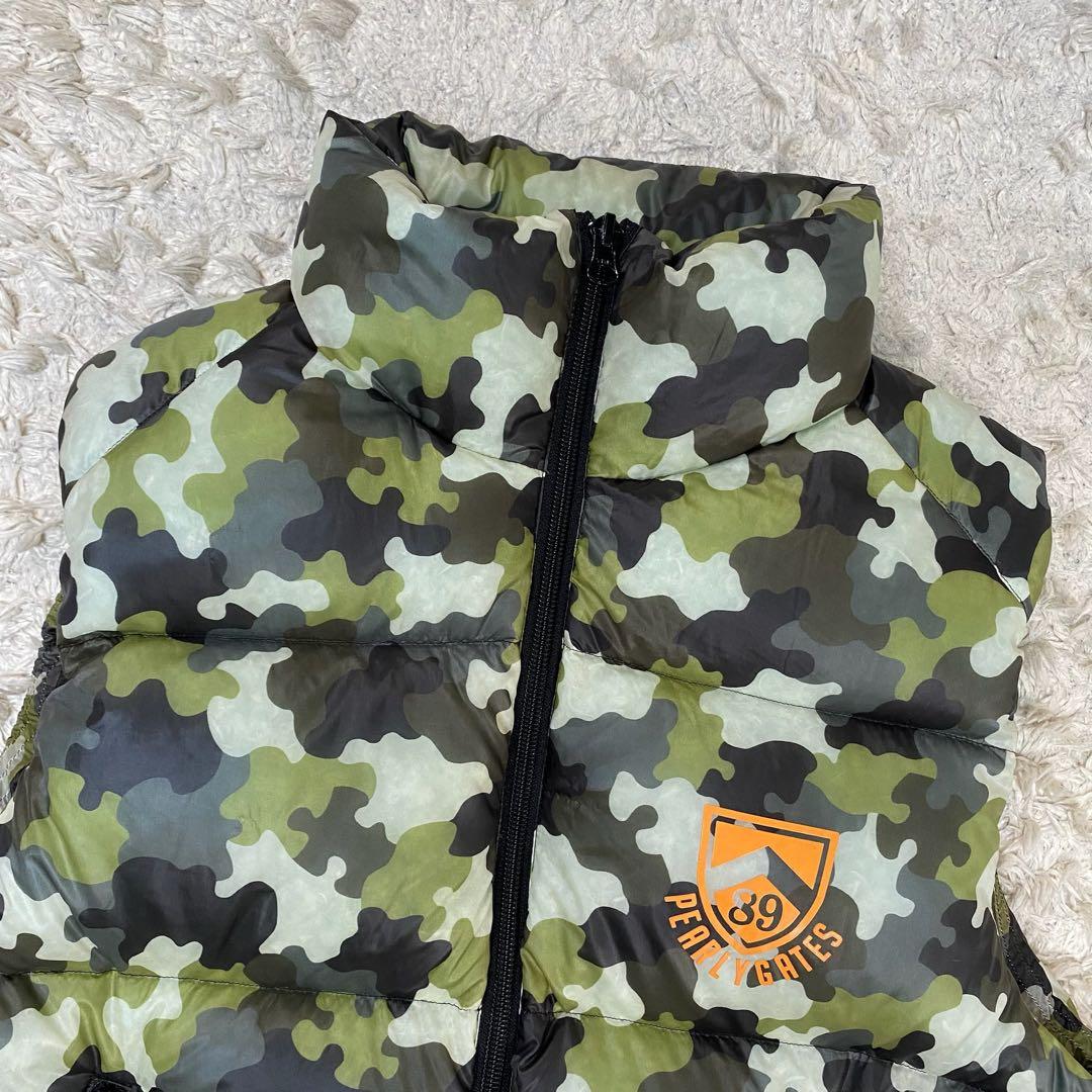 パーリーゲイツ　ダウンベスト　ゴルフウェア　カモフラ　2