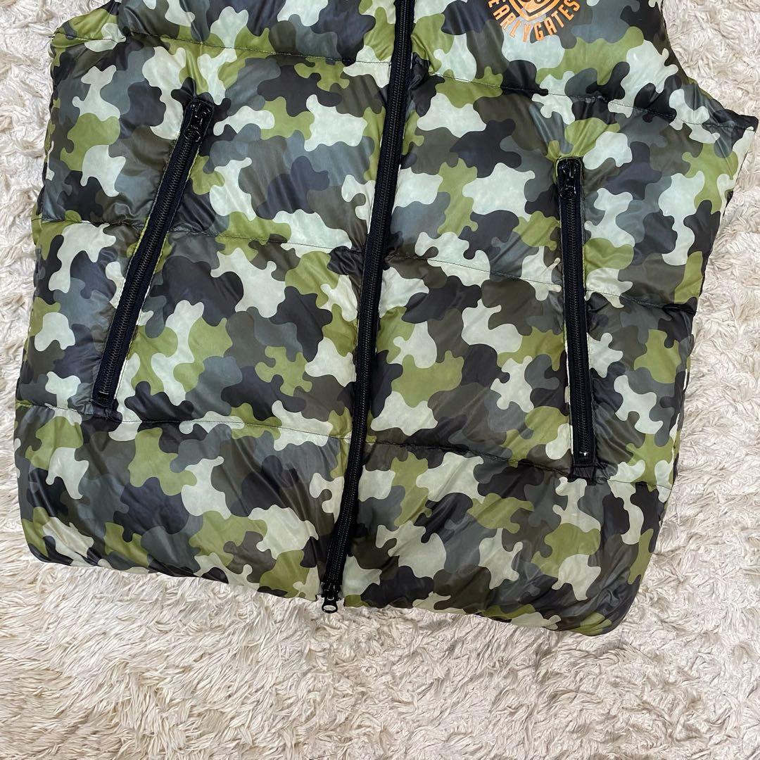 パーリーゲイツ　ダウンベスト　ゴルフウェア　カモフラ　2