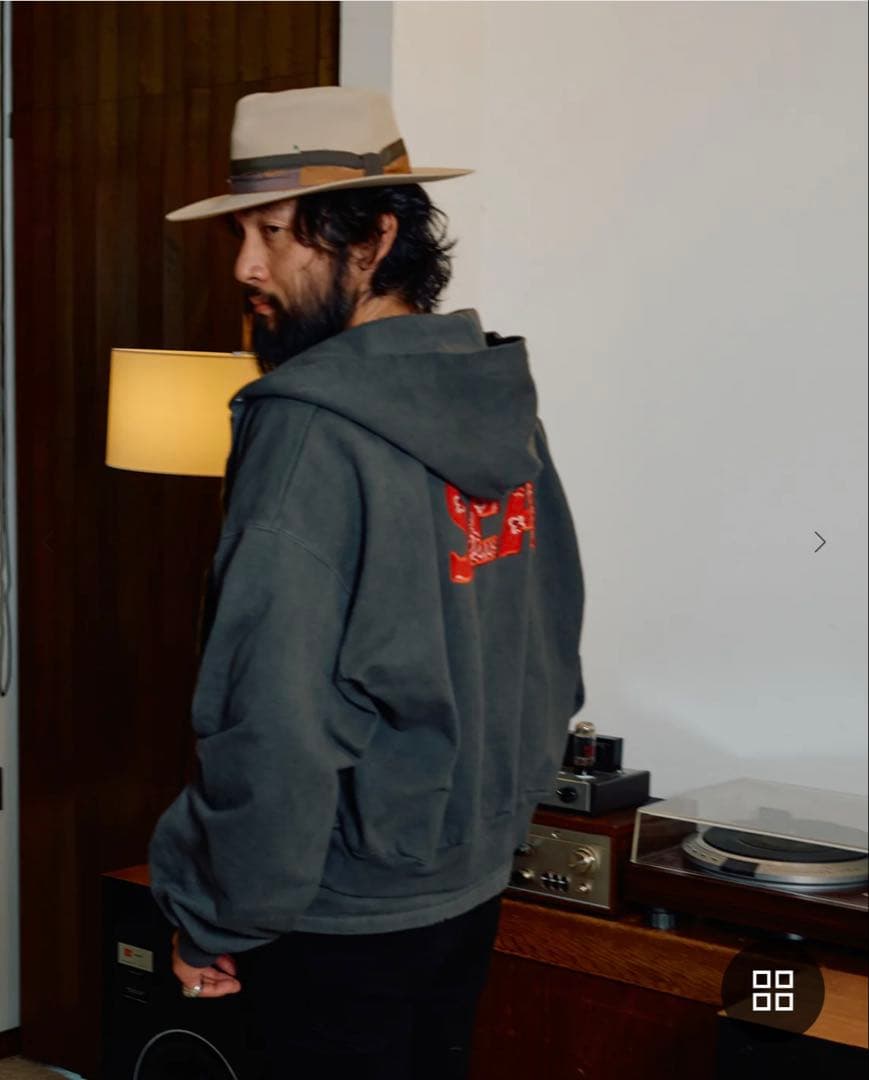 トップス WINDANDSEA Bandana Zip Up Sweatshirt