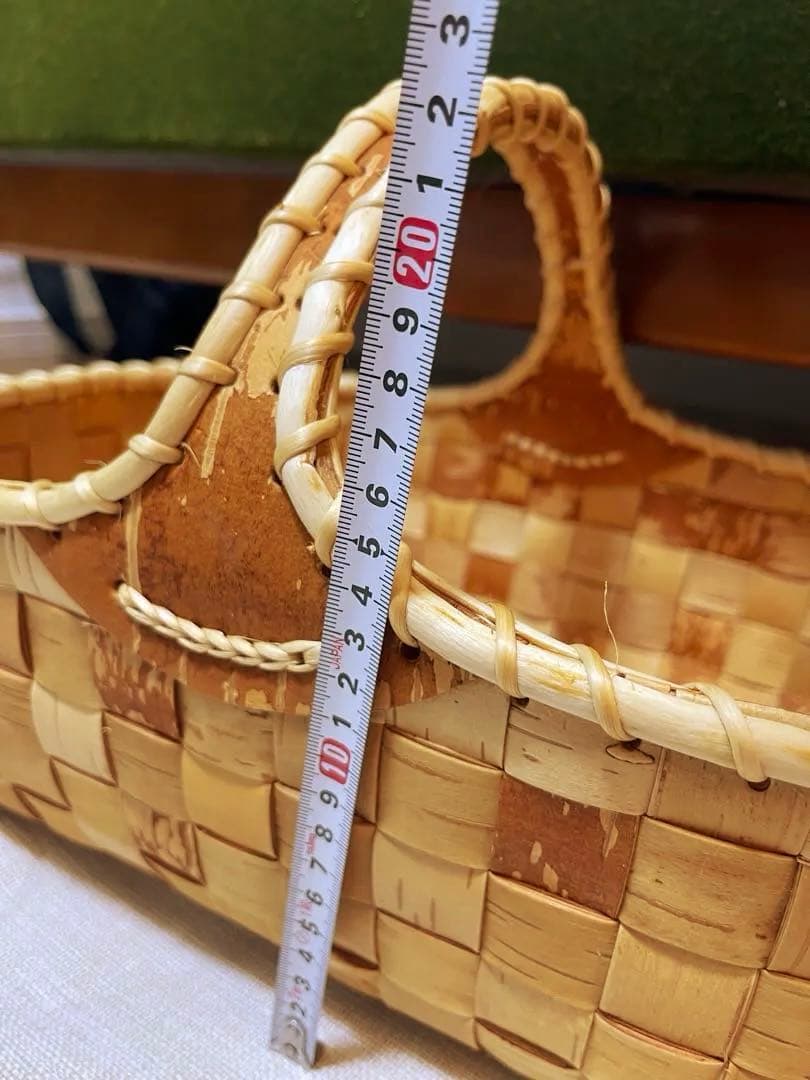 希少な白樺かご！1点のみ ロシアSvetlana作 白樺のかご