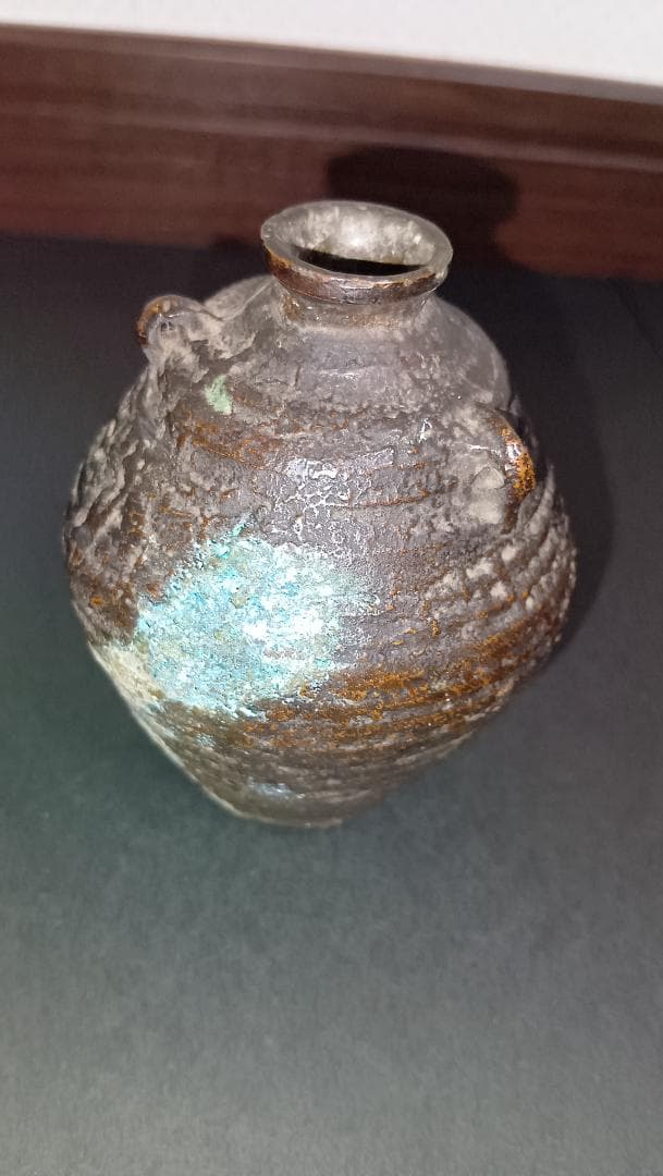 李王家伝来 古銅三耳小壺 緑青の美