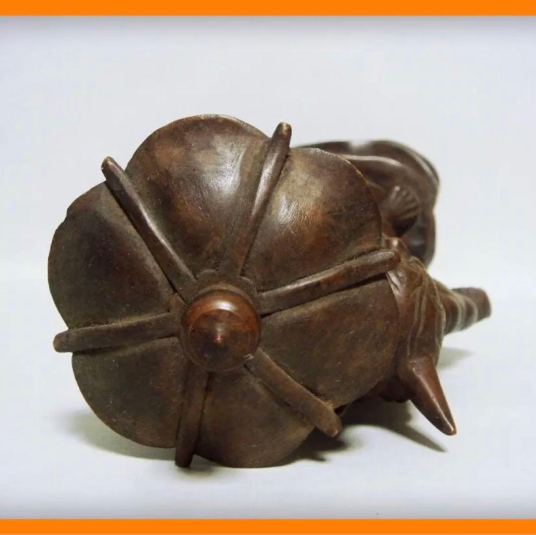 540『木彫 天燈鬼』 /骨董品 古美術 古玩 アンティーク