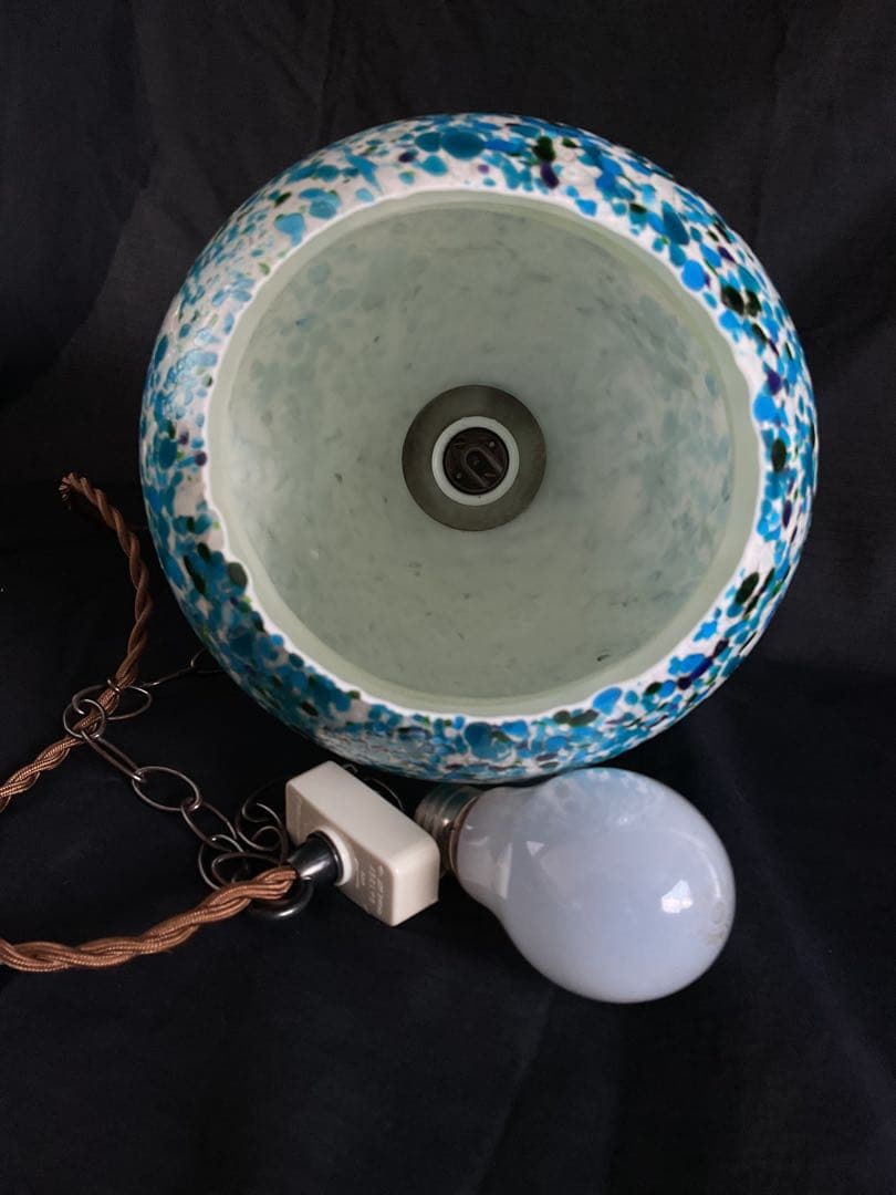 1960年代ヤマギワ・オリジナル「エッグ型ペンダントランプ