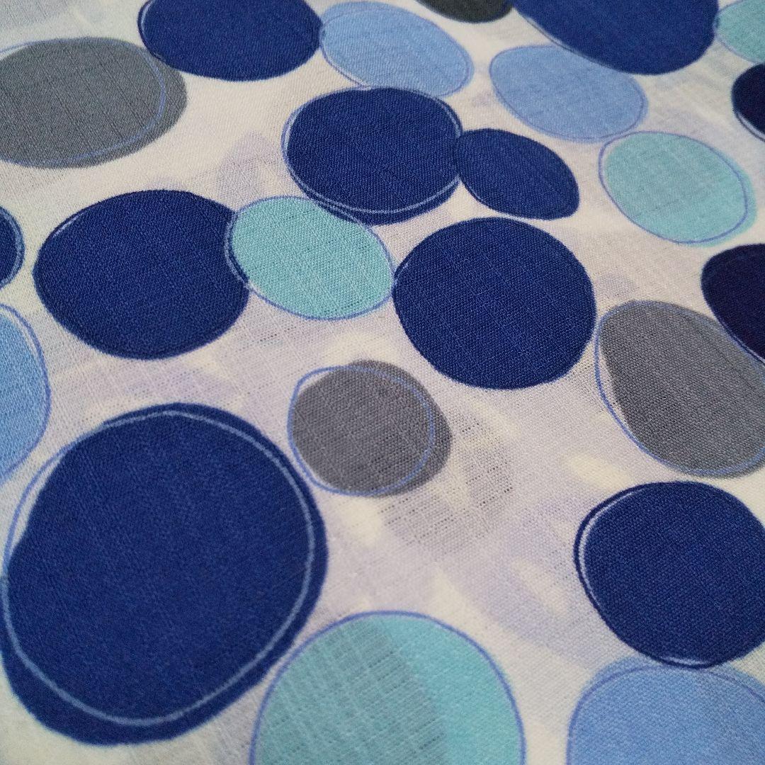 撫松庵ドット浴衣&レース半幅帯、兵児帯 ※美品