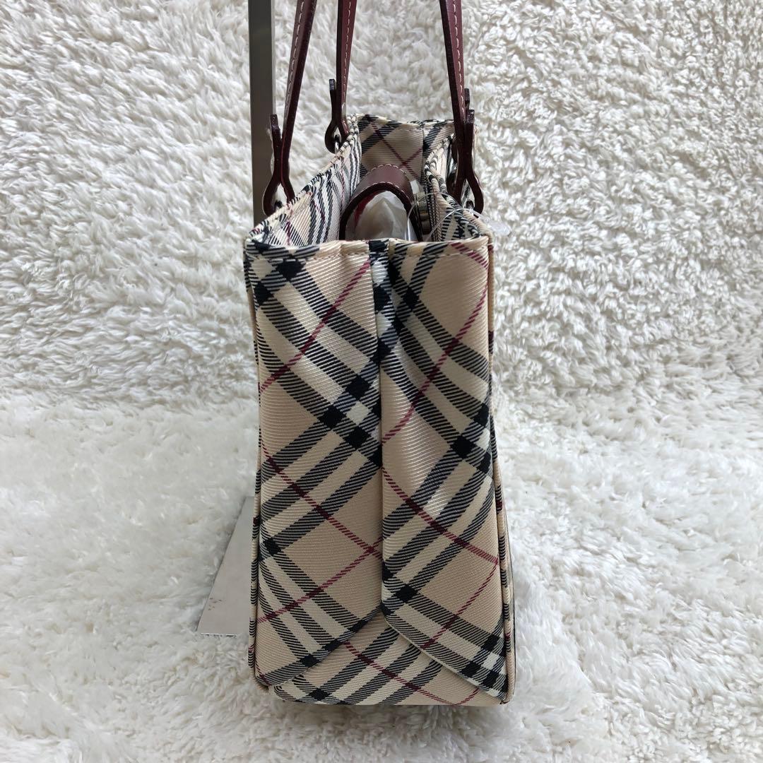 BURBERRY BLUE LABEL ノバチェック ハンドバッグ ベージュ