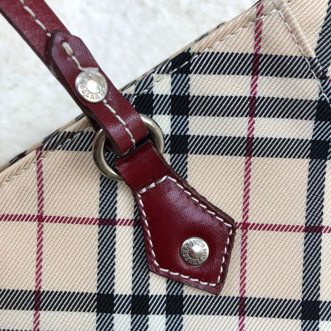 BURBERRY BLUE LABEL ノバチェック ハンドバッグ ベージュ
