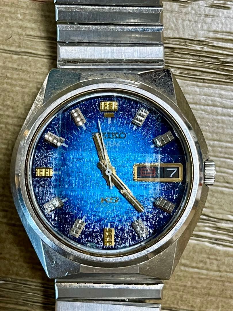 SEIKO KS キングセイコー 自動巻 青文字盤