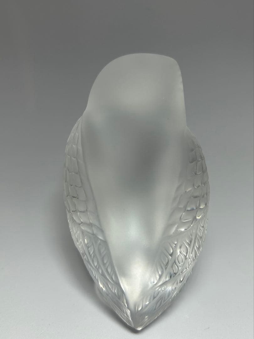 LALIQUE ラリック フクロウ クリスタル 置物 箱・冊子付き